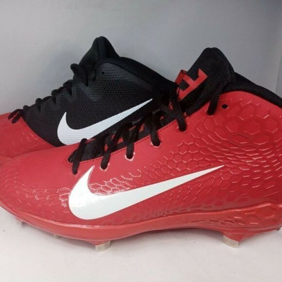 Nike Force Zoom Trout 5 Baseball Cleats Red Black Metal Men’s Size 12 AH3373-601 main image 8